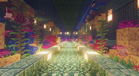 Finally finished my walk through aquarium 🐠 : r/Minecraft