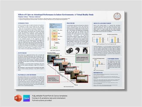 Minimalist Scientific/conference Poster Template Microsoft Powerpoint ...