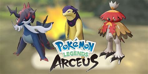 Pokemon Legends: Arceus - The Hisuian Starters' Final Evolutions May ...