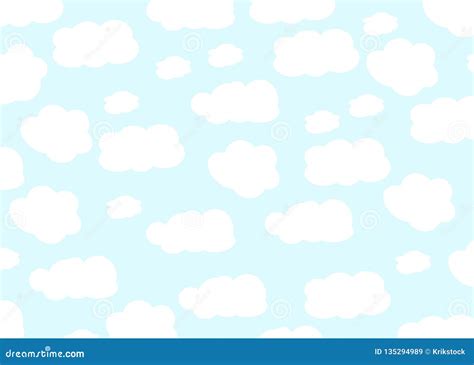 Cloud Design. Baby Background. Blue Sky with Clouds. Vector Illustration. EPS 10. Stock Vector ...