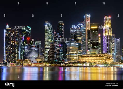 Marina Bay at night, Singapore Stock Photo - Alamy