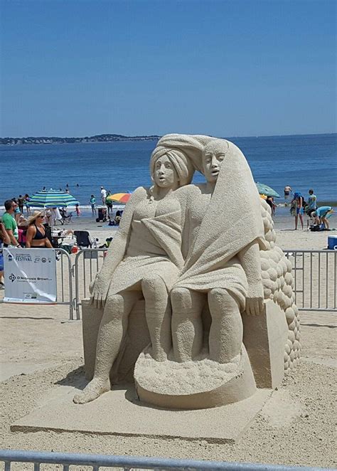 Revere Beach, Massachusetts | Sand art, Beach sand art, Sand sculptures