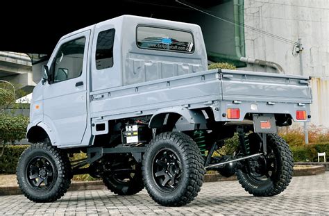 Suzuki Carry with transplanted/lifted Jimny suspension : r/4x4