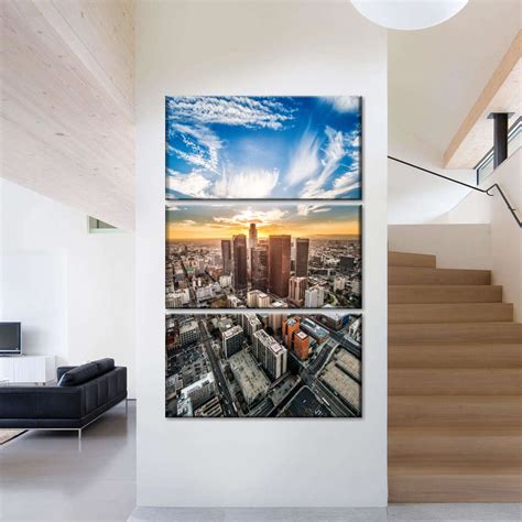 Los Angeles Skyline Sunset Wall Art | Photography