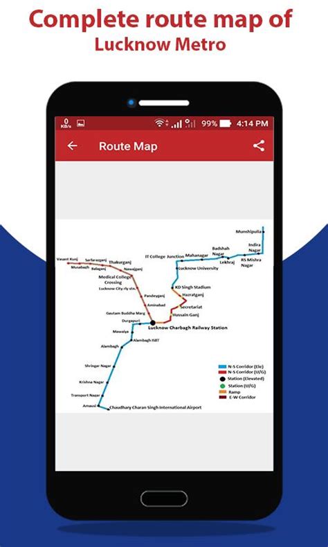 Lucknow Metro Route Map & Fare APK für Android herunterladen