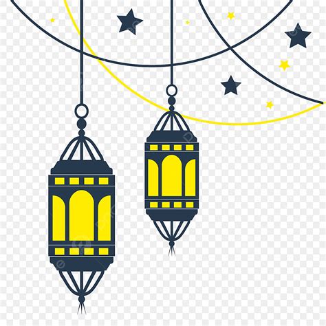 Ramadan Lantern Clipart Vector, Ramadan Yellow Lantern, Png, Ramadan ...