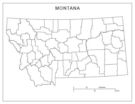 Montana Counties, Montana Counties 8, Montana Counties 6, Montana ...