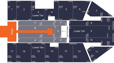 Resorts World Arena Birmingham Seating Map - Extended Stage