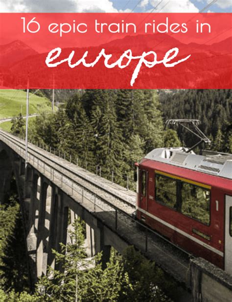 16 Epic Train Rides in Europe