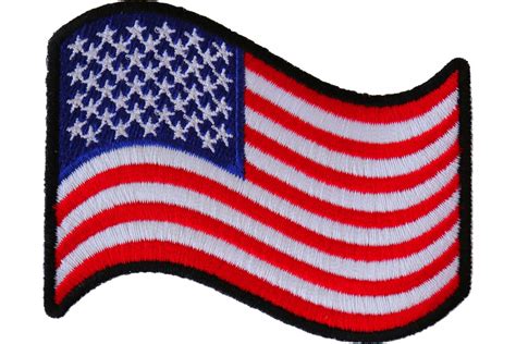 Waving US Flag Patch | American Flag Patches -TheCheapPlace