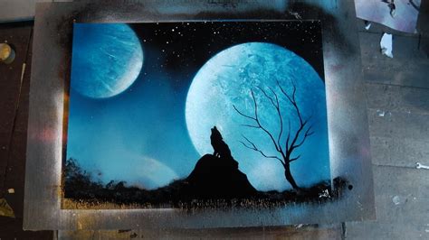 Blue Wolf Painting at PaintingValley.com | Explore collection of Blue ...