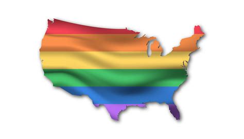 LGBT Flag Map of United States of America 1186718 Vector Art at Vecteezy