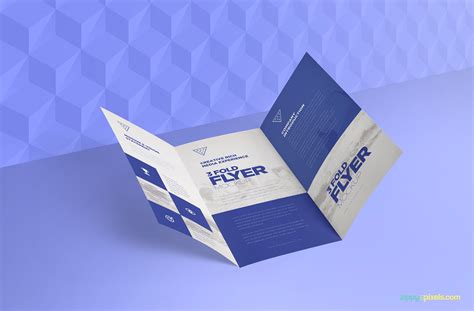 3 fold flyer mockup free information | bswigshoppe