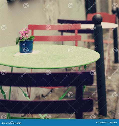 Outdoors Cafe in Paris stock photo. Image of mother, downtown - 73831470