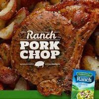 Hidden Valley Ranch Pork Chops- Ingredients 1 packet (1 ounce) Hidden ...