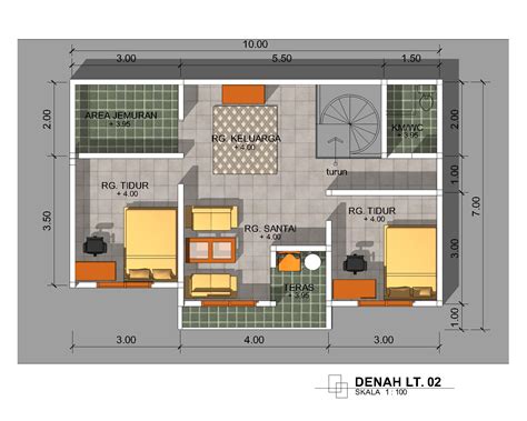 Denah Sketsa Rumah Minimalis 9 - Desain Rumah Minimalis