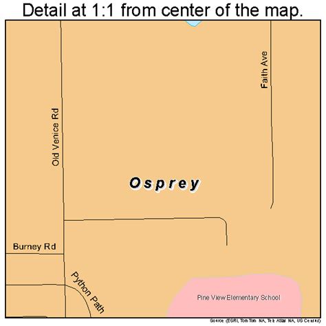 Osprey Florida Street Map 1253425