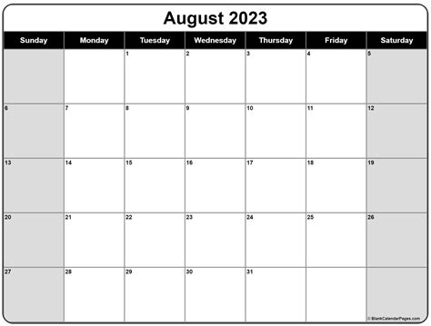 August 2023 calendar | free printable calendar