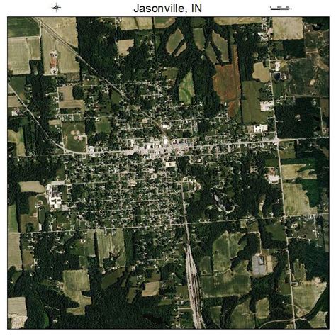 Aerial Photography Map of Jasonville, IN Indiana