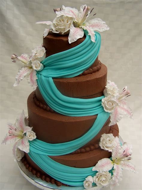 Tiffany Floral Swag Birthday Cake - CakeCentral.com