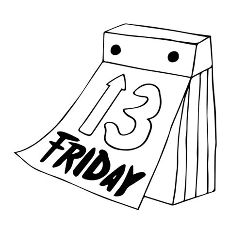 Friday the 13th. Friday icon. Friday 13th calendar. Poster of friday ...