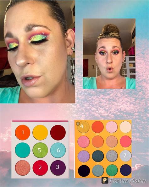 Color by numbers using Juvias place Zulu & Magic palette Juvia Makeup ...