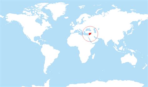 Where is Syria located on the World map?