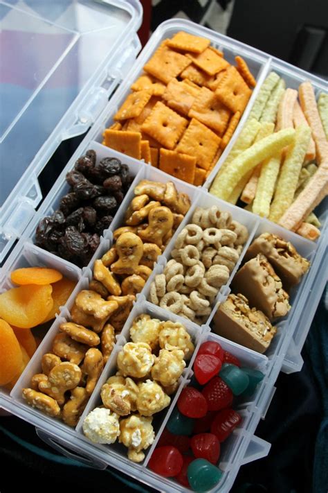 road trip snacks for kids tackle box hack #tips #roadtrips #sponsored Road Trip Snacks, Travel ...