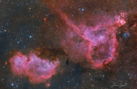 APOD - The Heart and Soul Nebulas