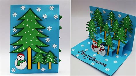 How To Make A 3D Christmas Card Step By Step-DIY Card Ideas