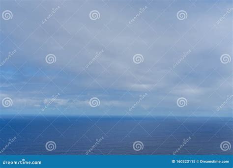 Pacific Ocean from Easter Island Stock Image - Image of blue, rainy ...