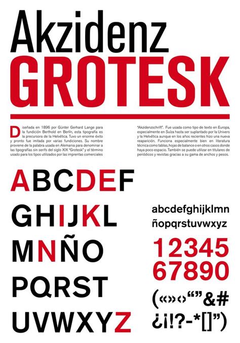 Akzidenz Grotesk Poster Fonts, Typographic Poster, Type Posters, Serif Typeface, Sans Serif ...