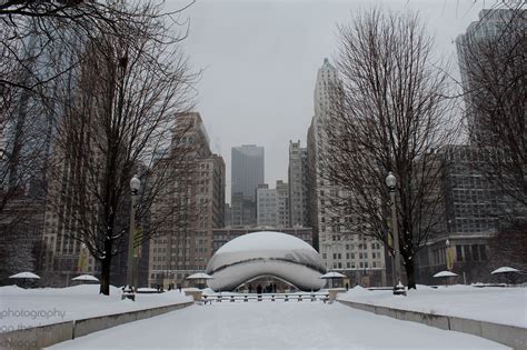 Cloud Gate during a huge snowfall. Feb. 2014 Chicago Photography, Snowfall, Cloud Gate, Illinois ...