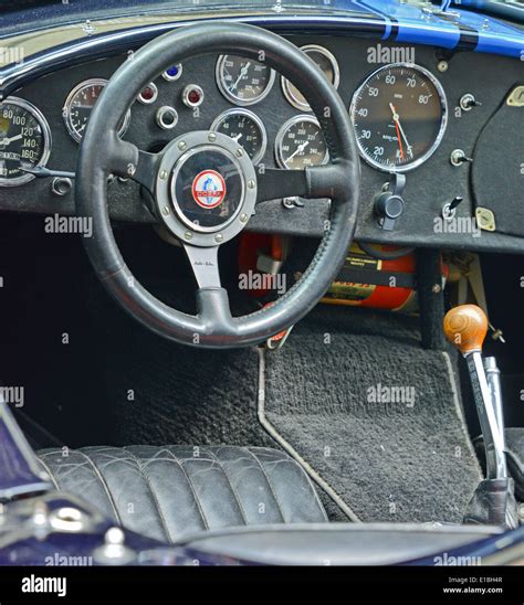 Interior of AC Cobra American Car Stock Photo - Alamy