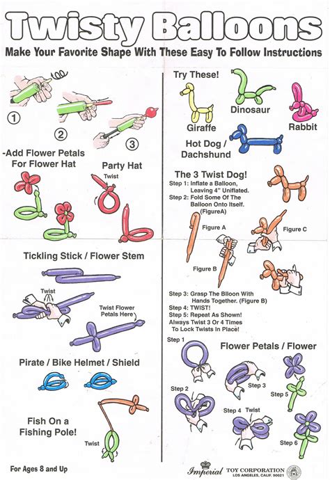 How To Make Animal Balloons Instructions at Emma Yager blog