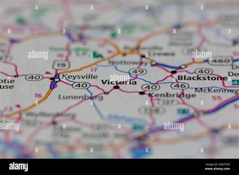 Map of victoria virginia hi-res stock photography and images - Alamy