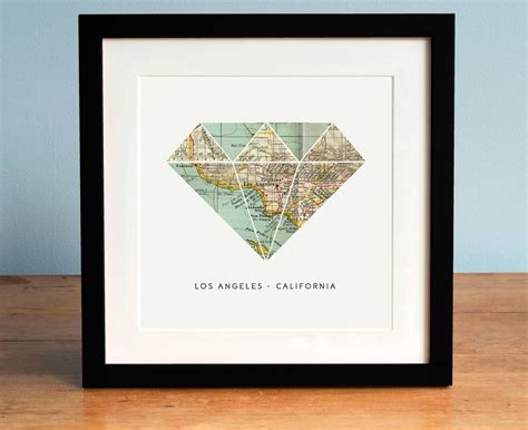 Los Angeles Map Art LA Map Map of Los Angeles California - Etsy