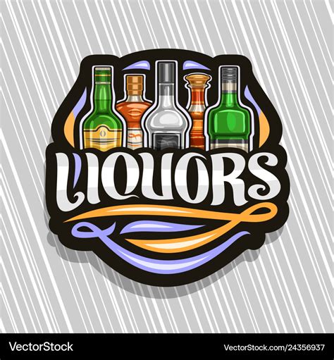 Logo for liquors Royalty Free Vector Image - VectorStock