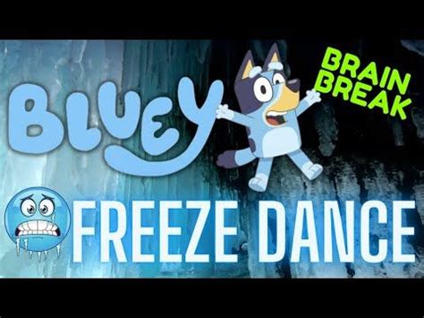 BLUEY: FREEZE DANCE! Exercise break. Gonoodle alternative Kids Workout ...