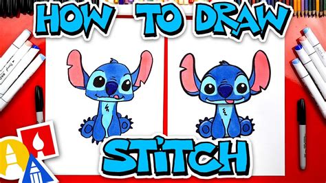 How To Draw Stitch From Lilo And Stitch - YouTube