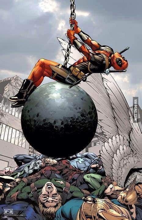 Deadpool’s new weapon, a wrecking ball [Image] | dotTech