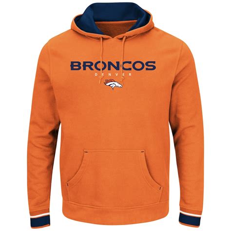 Men's Majestic Orange Denver Broncos Championship Pullover Hoodie