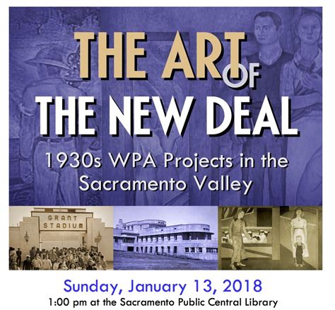 Event: The Art of the New Deal: 1930s WPA projects in Sacramento Valley – Presentation by Bruce ...