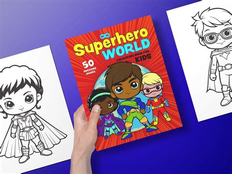 Superhero World Coloring Book for Kids - Captain Colouring Book