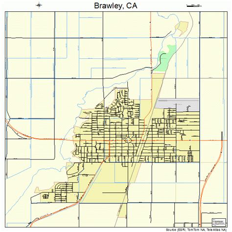 Brawley California Street Map 0608058