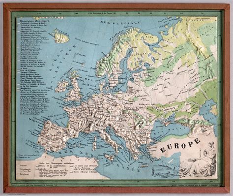 1865 Physical Map of Europe | World atlas map, Map, Atlas map