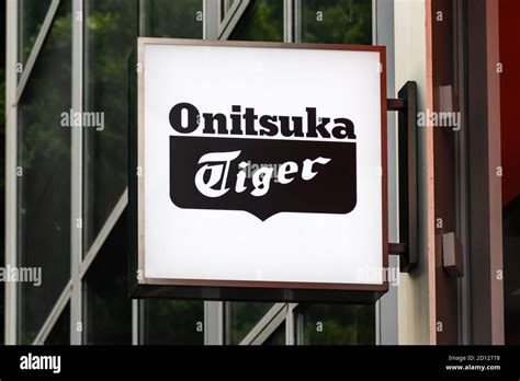 Onitsuka Tiger logo seen at one of their stores Stock Photo - Alamy