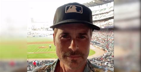 Actor Rob Lowe sports hilarious MLB-branded cap at baseball game | Offside