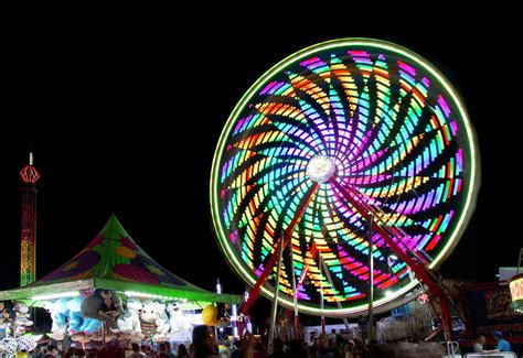 Ferris Wheel at Night Photograph by Eleanor Bortnick | Pixels