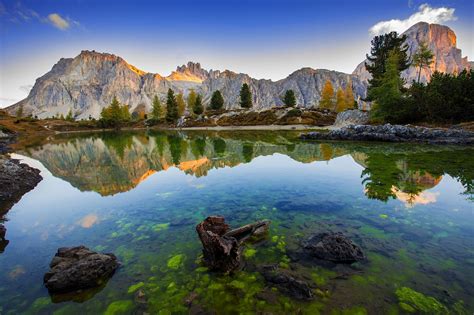 Limides Lake and Mount Lagazuoi, Dolomites | Mountain getaway, Vacation ...